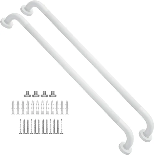 Miniatura 29 de Barra de agarre antideslizante de 12 pulgadas para ducha, Munzong, barra de baño de acero inoxidable, barra de equilibrio de baño satinada