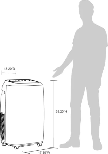 Miniatura 7 de Newair Aire acondicionado portátil de 12000 BTU, diseño moderno de CA con kit de ventilación de ventana de fácil instalación, sistema