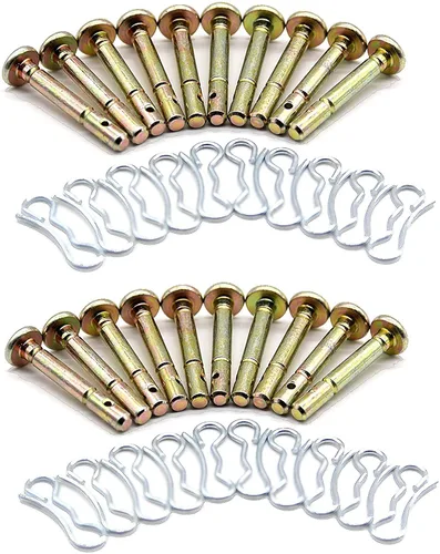 Thaekuns Kit de pasadores de metal dorado 738-04155, 714-04040 de repuesto para soplador de nieve MTD, 20 uds