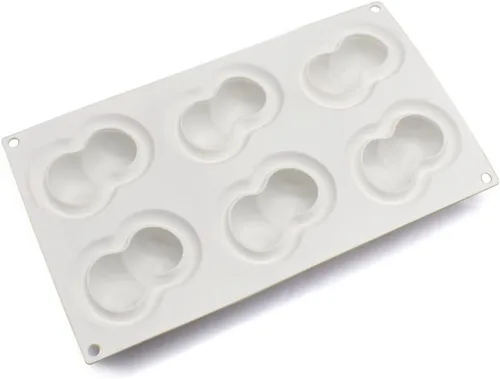Miniatura 9 de Surakey Molde de cereza de 6 cavidades para hornear, postre, gelatina, helado, formas de frutas, molde de silicona para chocolate, dulces