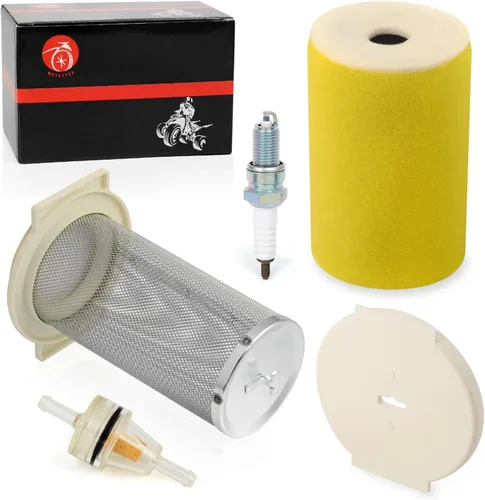 Miniatura 3 de Kit de filtro de aire y tapa de extremo de guía con bujía para Yamaha Big Bear 350 Moto-4 250 350 YFM350 Timberwolf 250 YFB250 1987-2000 Kodiak 400