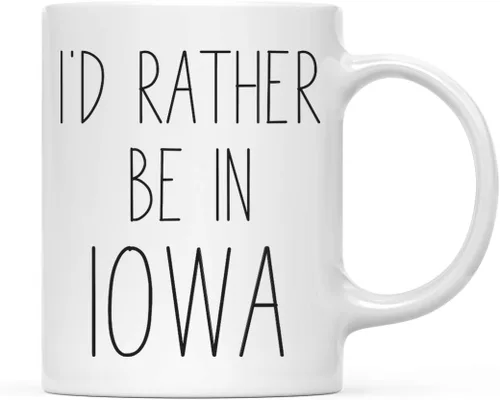 Miniatura 22 de Andaz Press Taza de café de 11 onzas, regalo con texto en inglés "I'd Rather Be in Alabama", 1 paquete, para estudiar en el extranjero, regalo
