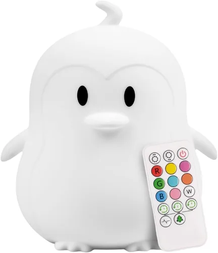 Miniatura 12 de Lumipets Pepper The Puppy Dog - Luz nocturna de silicona blanda para niños Bonita luz nocturna con control remoto y control táctil