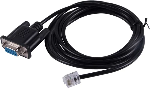 Miniatura 5 de DB9 Serial RS232 a RJ12 6P6C Cable adaptador para APC PDU 940-0144A