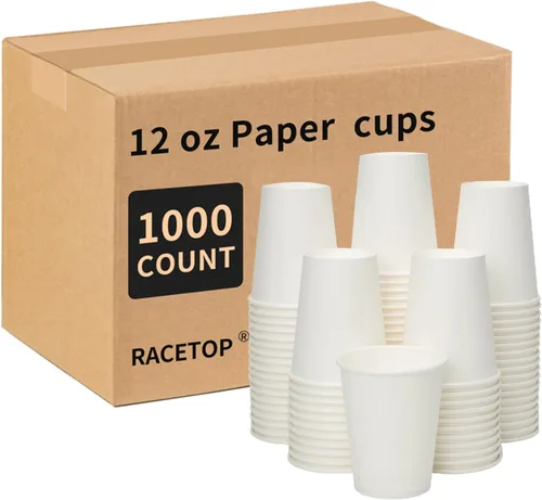Miniatura 20 de RACETOP Paquete de 300 tazas de café de papel de 3 onzas para baño, vasos desechables para enjuague bucal, vasos de papel pequeños para fiestas