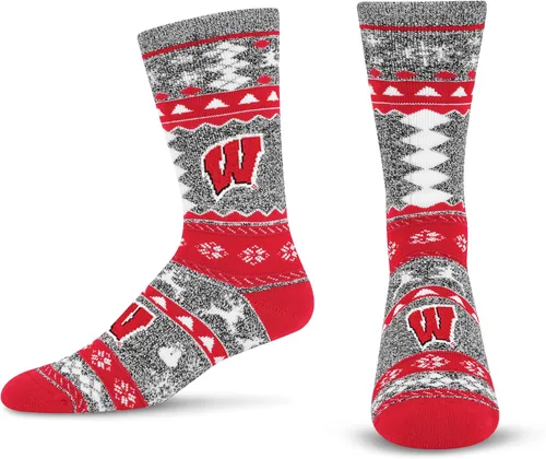 Miniatura 16 de For Bare Feet Ugly Holiday Sweater Crew Sock NCAA
