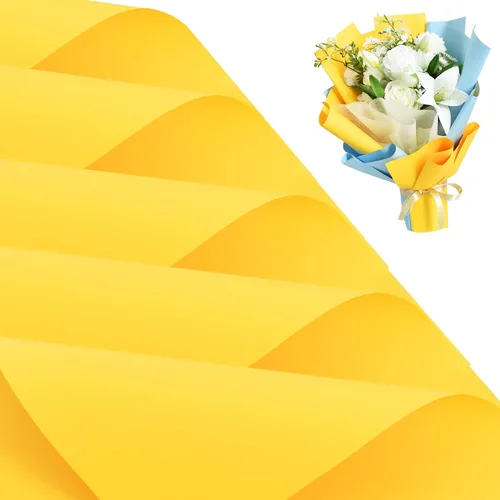 Miniatura 11 de BEISHIDA 100 PCS Papel de Envolver Floral Rosa - Papel de Envolver Flores Mate Impermeable para Ramo, Suministros de Floristería, Manualidades DIY