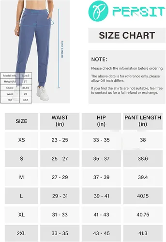 Miniatura 5 de PERSIT Pantalones deportivos con forro polar para mujer, resistentes al agua, pantalones de correr con bolsillos
