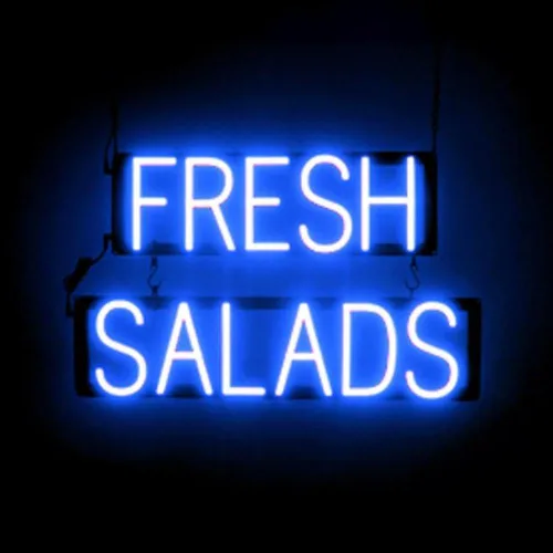 Miniatura 11 de SpellBrite DELI Sign Letrero relacionado con delicatessen con aspecto neón, fuente de luz LED azul 13.4 x 6.3 pulgadas