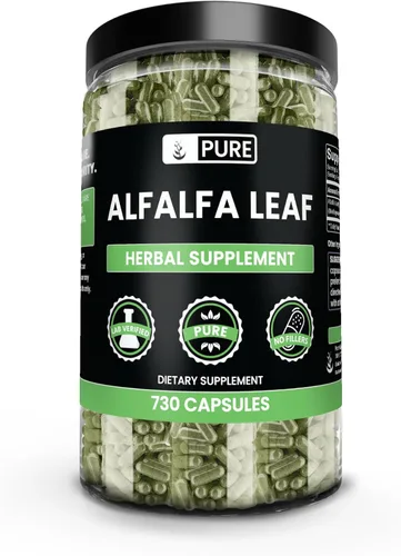 Miniatura 7 de PURE ORIGINAL INGREDIENTS Hoja de alfalfa (365 cápsulas) sin magnesio o rellenos de arroz, siempre pura, verificada por laboratorio