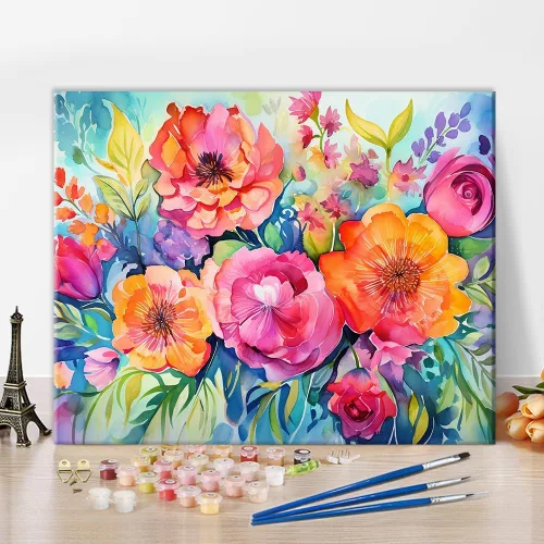 Miniatura 14 de TUMOVO Pintura por números para adultos principiantes, símbolo de Yin Yang con peces koi, pintura por números, kits de pintura acrílica por números
