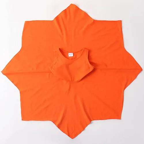 Miniatura 6 de Noomelfish Vestido de verano de algodón sin mangas con dobladillo de pañuelo para niñas (3-12 años)