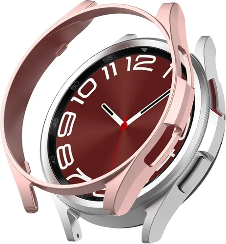 Miniatura 9 de Compatible con Samsung Galaxy Watch 6 Classic 1.772 pulgadas (1.850 in), carcasa rígida de policarbonato resistente a los impactos, a prueba de Negro