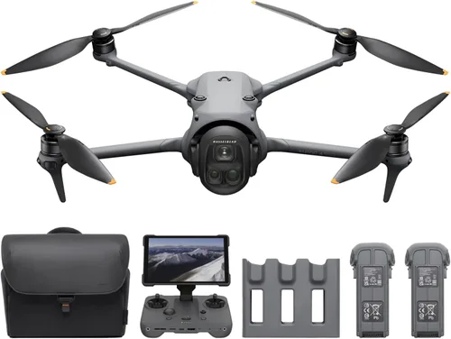 DJI Mavic 4 Pro Creator Combo de 512 GB con DJI RC Pro 2, dron insignia de tres cámaras con cámara Hasselblad CMOS 4/3 de 100 MP, tiempo de vuelo