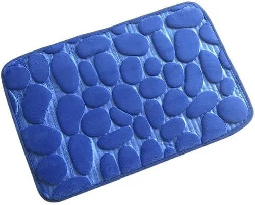 Miniatura 13 de Alfombra de Baño con Relieve De Adoquines, Felpudo Antideslizante, Para Lavabo De Bañera, Suelo Lateral, Almohadilla De Espuma Viscoelástica, Para