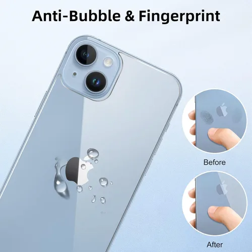 Miniatura 3 de [Paquete de 3] Protector de pantalla para iPhone 14, protector de cámara iPhone 14, protector de pantalla frontal y trasera de vidrio templado