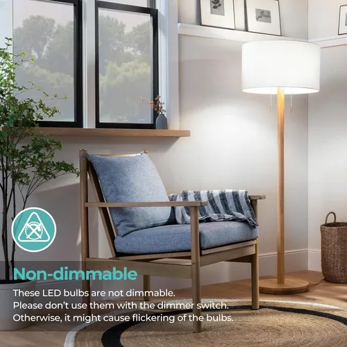 Miniatura 6 de Brightever Bombillas LED E26 Edison equivalentes a 60 W, ST58 de 6 W, súper brillantes, 4000 K, luz diurna neutra, bombillas vintage, bombillas