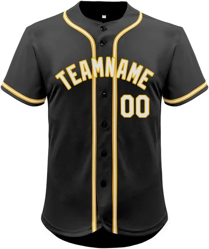 Miniatura 64 de Camiseta de béisbol de malla personalizada con botones y número de nombre cosido personalizado para hombres/mujeres/jóvenes