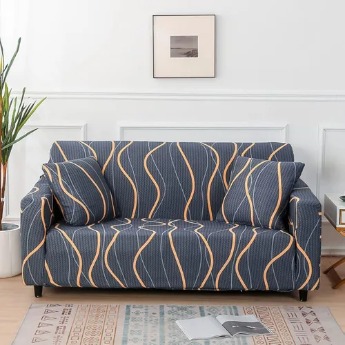 Miniatura 21 de Funda de Sofá Estampada Elástica Fundas de Sofá con Patrón Fundas para Sillón (DCG, Sillón)
