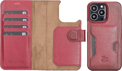 Miniatura 71 de Venito Florence - Funda de piel compatible con Samsung Galaxy S9, extra segura con bloqueo RFID, cartera desmontable para teléfono (gris decolorado)