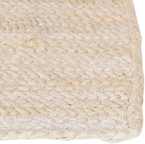 Miniatura 5 de Unique Loom Colección Jute Trenzado - Alfombra de área Dhaka (7' 1" x 10' Rectángulo, Blanco)