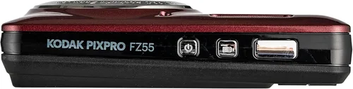 Miniatura 6 de Kodak Pixpro FZ55 - Cámara digital (rojo) El paquete incluye: 2 tarjetas de memoria de 128 GB, 2 baterías recargables, cargador de batería, funda