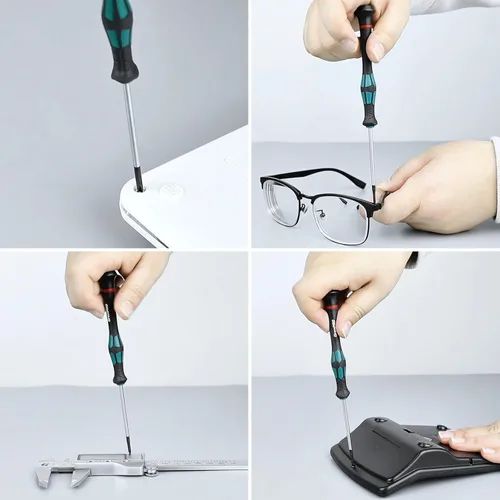 Miniatura 3 de GRENPRO Juego de destornilladores de precisión de 10 piezas, destornilladores magnéticos pequeños con Phillips, ranurados, Torx Star para lentes