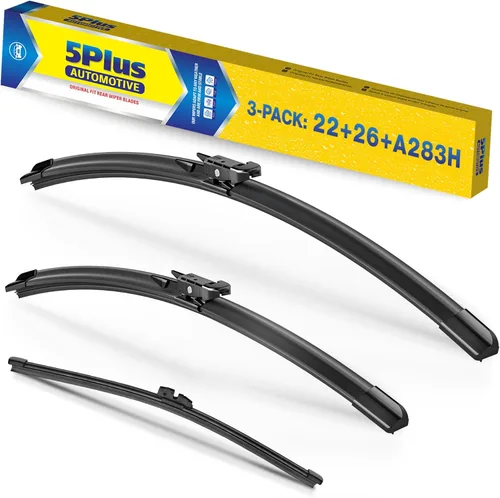 Miniatura 12 de 5 PLUS Repuestos de limpiaparabrisas de 26 pulgadas (paquete de 4), repuestos de limpiaparabrisas de repuesto para automóvil, tamaño ajustable de 26