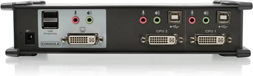 Miniatura 3 de IOGEAR Conmutador KVMP DVI de 2 puertos con juego completo de cables, (compatible con GCS1102 TAA), negro