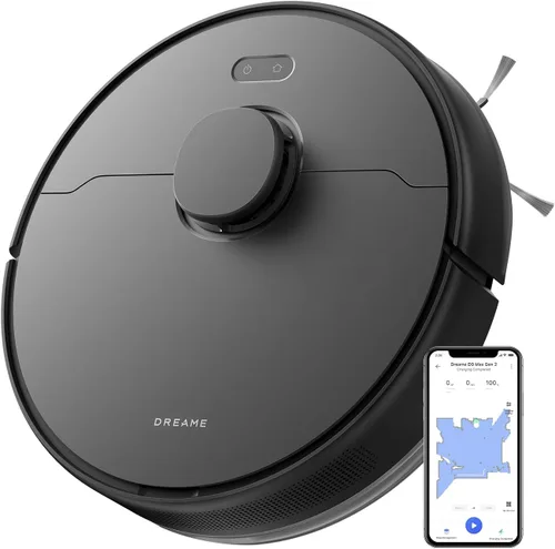 DREAME D9 Max Gen 2 Robot aspirador y fregona, navegación LDS, fuerte potencia de succión de 6000 Pa, tiempo de funcionamiento de 240 minutos,
