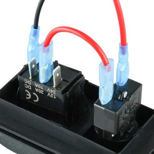 Miniatura 9 de Amarine Made Interruptor de bomba de sentina de 3 vías, disyuntor de circuito basculante LED de lujo, interruptor de control con luz LED