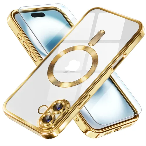 Miniatura 92 de Misea Funda magnética para iPhone 14 compatible con MagSafe [nunca amarillenta] [protección contra caídas de grado militar] protector completo