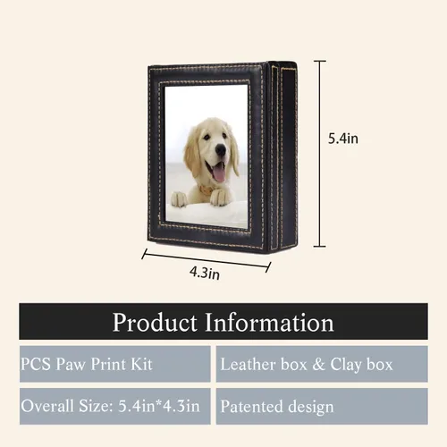 Miniatura 3 de Kit de huellas de patas PCS - Mantén la memoria de tu mascota con el molde de huellas de patas, disponible para perros y gatos