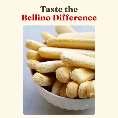 Miniatura 3 de Bellino Savoiardi Lady Fingers Biscuits - Auténticas galletas italianas para pastel de tiramisú, pastelería y postres de panadería, galletas de café