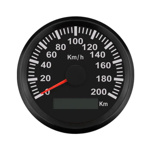 Miniatura 9 de ELING Impermeable KM GPS velocímetro odómetro 120KM/H para coche motocicleta tractor camión con retroiluminación 3.346 in 12V/24V Negro y acero