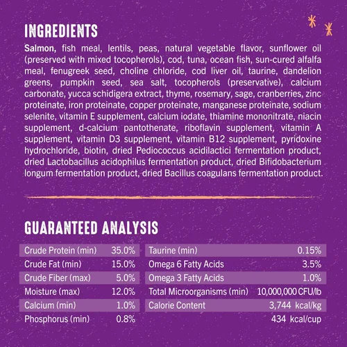 Miniatura 3 de Stella & Chewy's Raw Blend Premium Kibble - Comida para gatos sin granos, comidas ricas en proteínas, receta de pescado capturado en la naturaleza