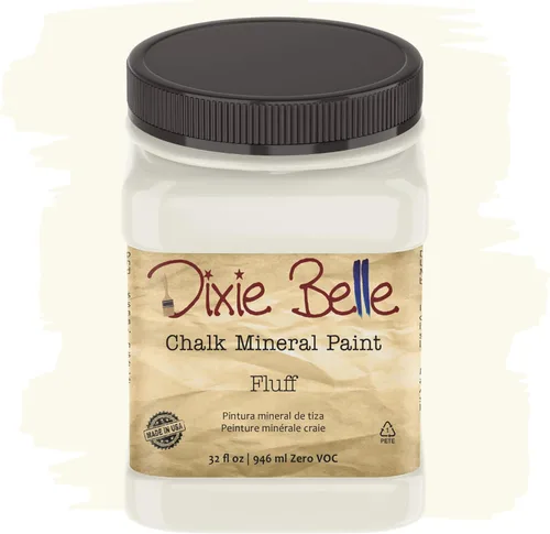 Miniatura 345 de Dixie Belle Paint Company - Pintura con acabado de tiza para muebles, color negro (Caviar), 1 galón, 128 fl oz, pintura mineral color rosa intenso