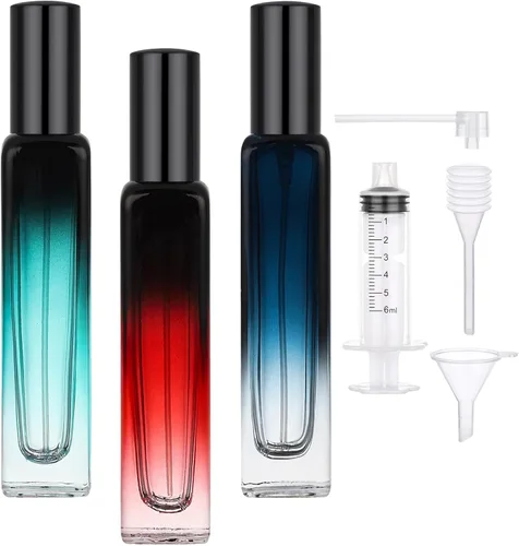 Miniatura 20 de Segbeauty Botella de perfume de viaje de 0.5 onzas líquidas, recargable, 2 atomizadores de perfume vacíos, dispensador de colonia portátil de 0.5