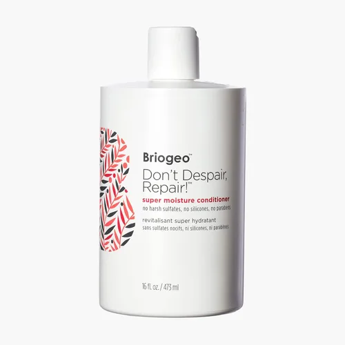 Briogeo ¡No te desesperes, repara! Acondicionador de súper humedad, para cabello seco y dañado, hidratante capilar con aceite de argán, vegano, sin