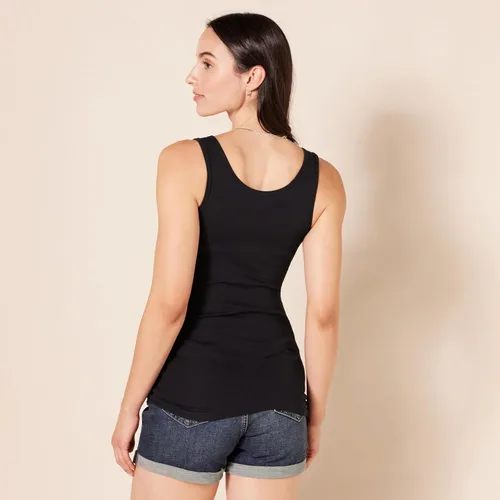 Miniatura 4 de Tienda Essentials - Camiseta ajustada sin mangas para mujer, paquete de 2