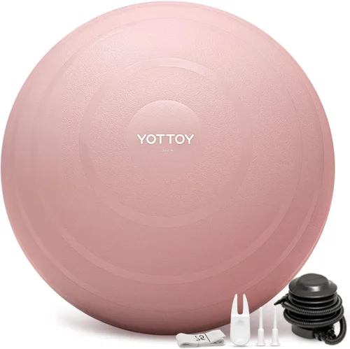 YOTTOY - Pelota de ejercicio antiestallido para entrenamiento, yoga y embarazo, extragruesa para terapia física y fitness