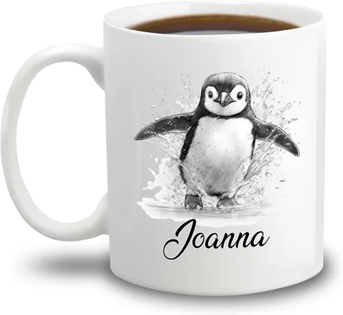 Miniatura 11 de Taza de café con nombre personalizado de oso de 11 y 15 onzas, taza de cerámica blanca con dibujo a lápiz de oso personalizado, regalo para niños