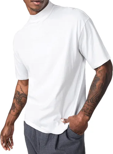 Miniatura 2 de KINGBEGA Camiseta básica ligera de manga larga para hombre de ajuste regular
