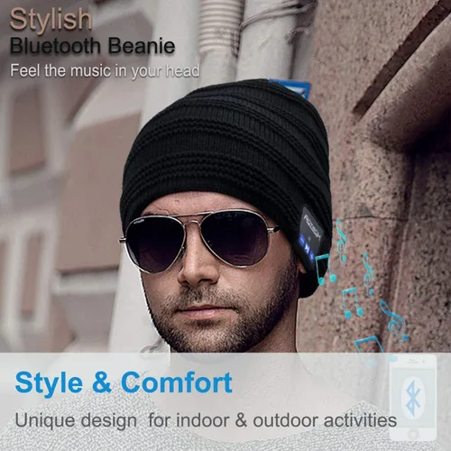 Miniatura 79 de Rotibox - Gorro inalámbrico con Bluetooth para deportes al aire libre, regalo de Navidad.