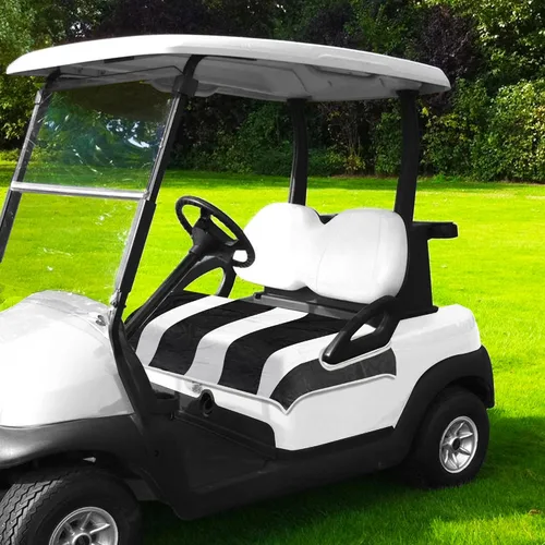 Miniatura 8 de YOKYHOM Fundas de asiento de carrito de golf para carritos de 2 y 4 pasajeros, manta suave de toalla de asiento que protege del calor, el frío