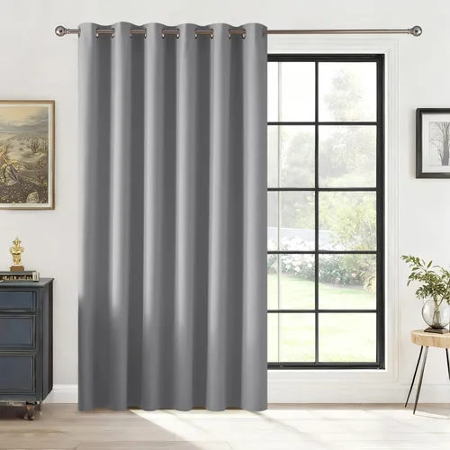 Miniatura 89 de RYB HOME - Cortinas extra largas con bloqueo de luz, persianas opacas insonorizadas para privacidad para cine en casa, oficina, fondo de patio, sala