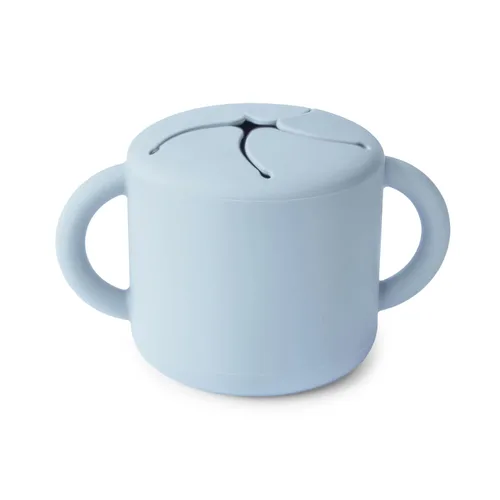Miniatura 13 de mushie - Taza para merienda de silicón, contenedor de alimentos a prueba de derrames para niños pequeños y bebés (arena movediza)