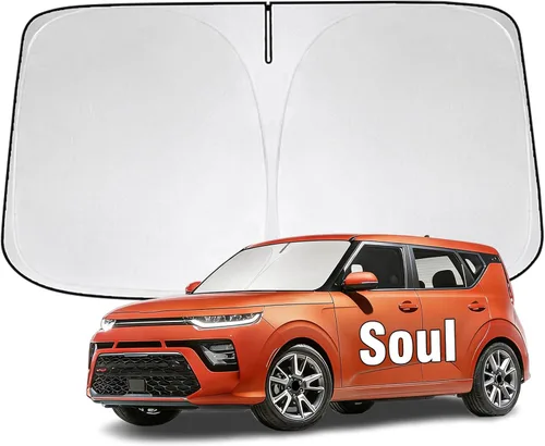 Miniatura 38 de Parasol para parabrisas delantero compatible con Toyota Highlander 2020-2023 2024 2025, protector de visera solar bloquea los rayos UV, parasol