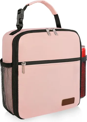Miniatura 21 de Lonchera pequeña aislada para mujeres y hombres, lonchera Bento para niños, bolsas térmicas compactas portátiles para enfriar comidas con asa