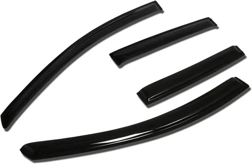 Miniatura 32 de Auto Dynasty Protectores de lluvia con cinta adhesiva compatible con Juke F15 2011-2016 4 piezas deflector de visera de ventana 12 13 14 15